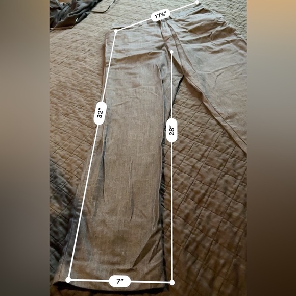 Banana Republic Gray Wool Blend Dress Pants Slacks Office Corpcore 32x32 - Picture 3 of 5